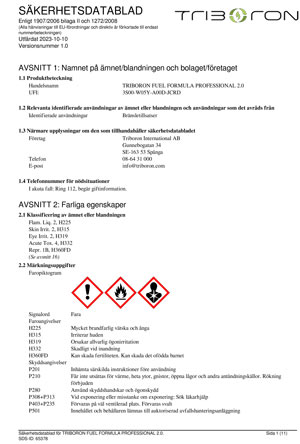 Säkerhetsblad